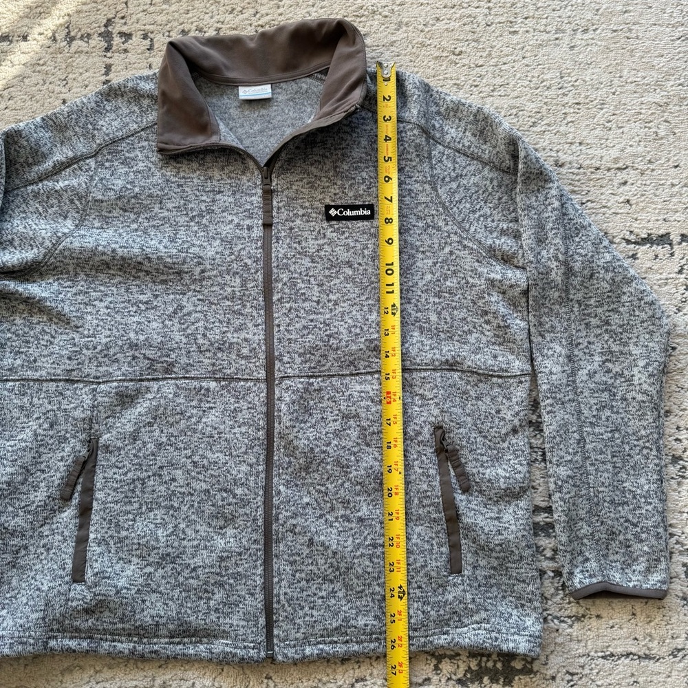 Columbia Women’s Sweater Weather Fleece Heathered Gray Jacket XXL - Picture 6 of 14